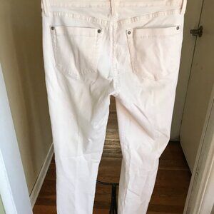 NYDJ JEANS SIZE 6L  SUPER SKINNY MADE IN USA CREAM COLOR
